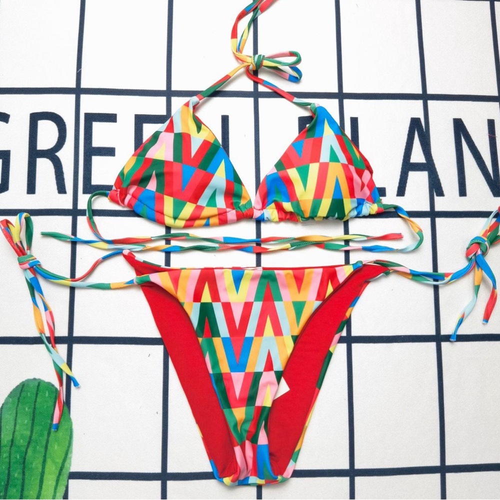 Colorful Geometric Bikini Set